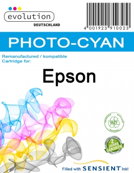 komp. zu Epson T5595 Photo-Cyan
