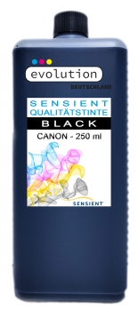 SENSIENT Tinte für Canon PGI-520, PGI-525, PGI-550, PGI-555XL, PG-545 BK, PG-540 BK, PG-510, PG-512 BK black pigmented 250ml - 5000ml