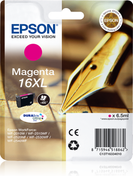 Tinte EPSON no16XL WF2010W/2510WF/2520NF magenta
