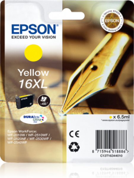 Tinte EPSON no16XL WF2010W/2510WF/2520NF yellow