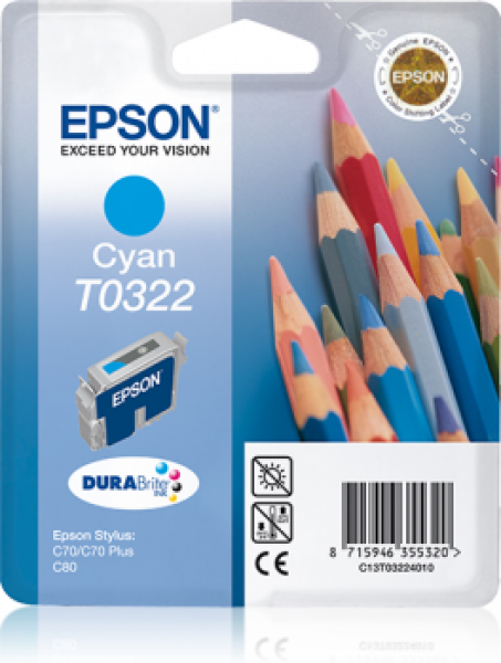 Tinte EPSON Stylus C70/C80 cyan