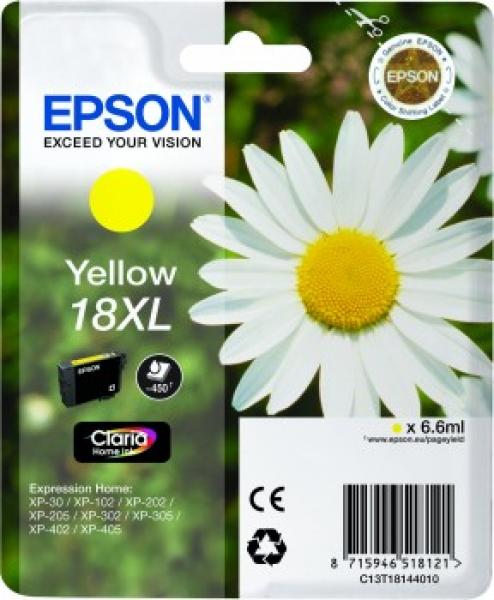 Tinte EPSON no18XL XP102/202/205/30/302 yellow