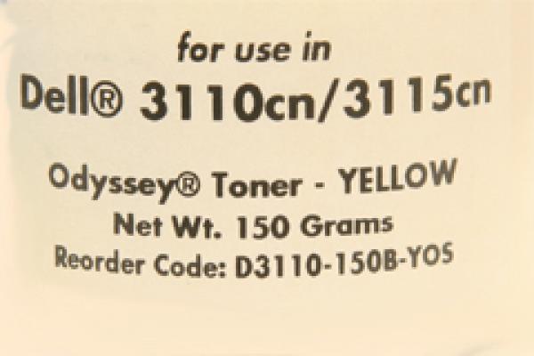 Odyssey® 140g Toner Dell® 3110, 3115 MFP Color Laser  8.000 Seiten Yellow
