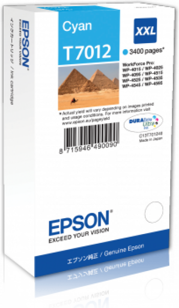 Tinte EPSON WP4000/4500 XXL cyan